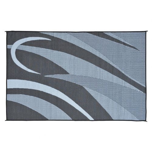  Stylish Camping GA1 8-Feet X 12-Feet Black or Silver Graphic Mat