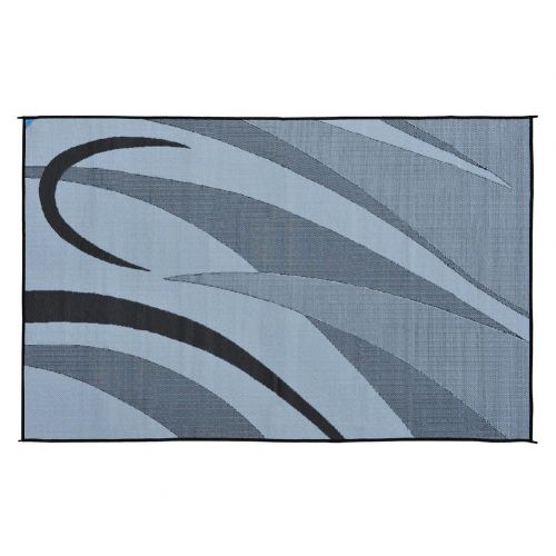  Stylish Camping GA1 8-Feet X 12-Feet Black or Silver Graphic Mat