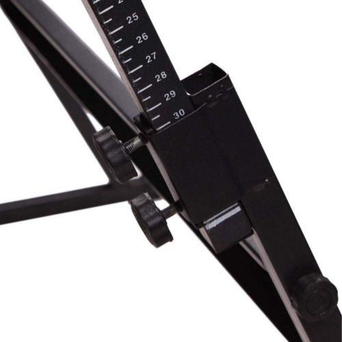  Stylishbuy Black Iron Z-Style Keyboard Stand, Adjustable Foldable Electronic Piano Stand, For Stage Show And Home Use(For 61 Keys Electric Piano)