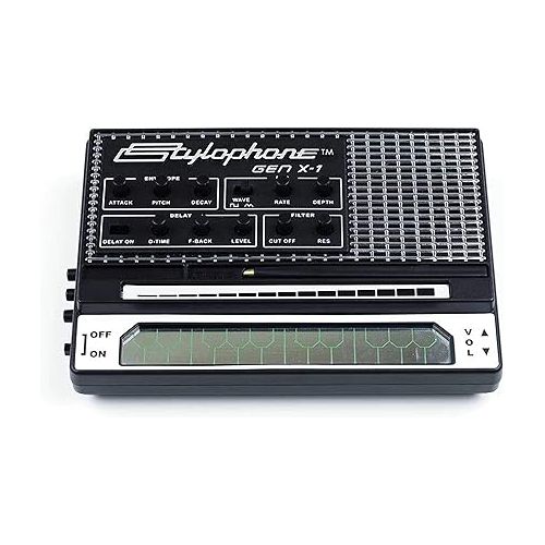  Stylophone Gen X-1 Portable Analogue Electronic Synthesizer with Built-in Speaker | Synth Musical Instrument | Synthesizer Keyboard | Stylophone Instrument