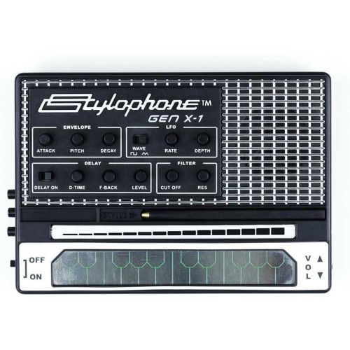  STYLOPHONE GEN X-1 Portable Analog Synthesizer: with Built-in Speaker, Keyboard and Soundstrip, LFO, Low pass filter, Envelope, Sub-octaves & Delay