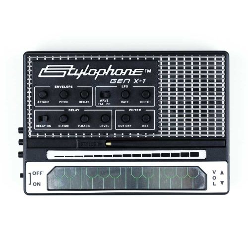  Dubreq Stylophone STYLOPHONE GEN X-1 Portable Analog Synthesizer: with Built-in Speaker, Keyboard and Soundstrip, LFO, Low pass filter, Envelope, Sub-octaves & Delay
