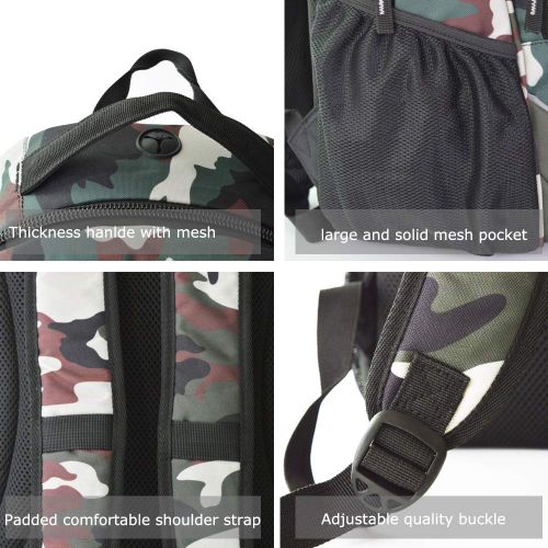  SuStore Camouflage Backpack for Boys High School Backpack Book Bag Men Quality College Backpack