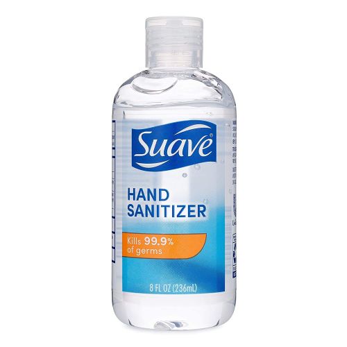  Suave Hand Sanitizer Kills 99.9% of Germs Alcohol Based Antibacterial Bulk Hand Sanitizer 8 oz (PACK of 12)