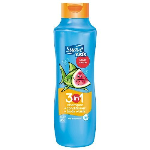 Suave for Kids 3-in-1 Shampoo, Conditioner & Body Wash, Water Melon 22.5 fl oz (665 ml)(pack of 2)
