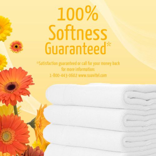  Suavitel SUAVITEL Fabric Softener, Morning Sun, 102 Laundry Loads, Laundry Supplies, Long Lasting, Sensitive Skin Fabric Softener, Softens Clothes, Sheets and Towels, 135 Ounce Bottle (Pack