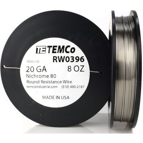  Temco TEMCo Nichrome 80 series wire 20 Gauge 25 FT Resistance AWG ga