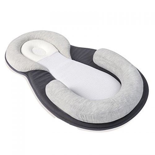  Successful Products High quality pillow Newborn Baby Infant Sleep Positioner Prevent Flat Head Shape Anti Roll Pillow-Beige