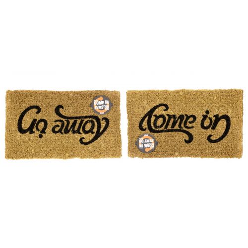  Suck UK SUCK UK Door MAT | Non Slip ENTRYWAY Rug | Come in & GO Away Doormat |, Brown