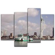 Sudoiseau Wall Art Painting Spinnaker Tower Portsmouth Ferry Stock Pictures Royalty Free Photos Pictures Canvas Prints Poster Oil Paintings Landscape Paint Modern Home Decor Artwor