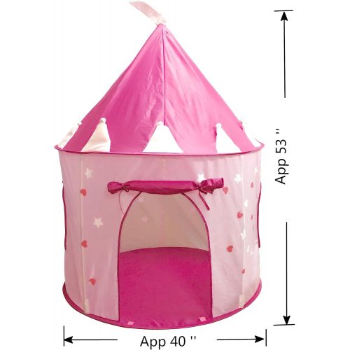  [아마존베스트]SueSport Girls Princess Castle Play Tent, Pink