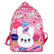 Suerico Kids School Backpack Animal School Bookbag 14.5 Backpack for 6-9 Year Old Girl Boy (Rabbit-1)