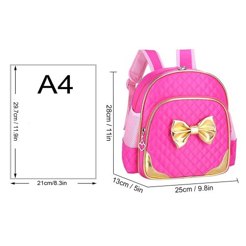  Suerico Cute Durable Waterproof Toddler Preschool Bag Kindergarten Kids Backpack for Girls