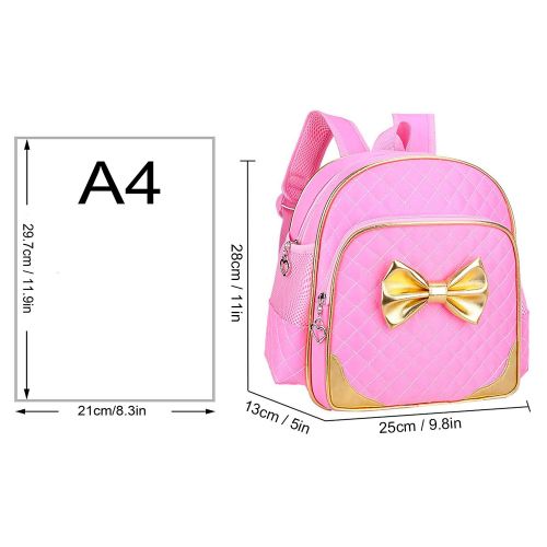  Suerico Cute Durable Waterproof Toddler Preschool Bag Kindergarten Kids Backpack for Girls