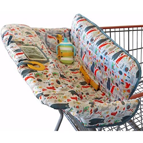  [아마존베스트]Suessie Shopping Cart Cover for Baby or Toddler | 2-in-1 High Chair Cover | Compact Universal Fit | Unisex for Boy...