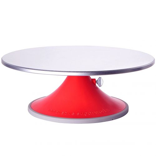  Innovative Sugarworks Artists Cake Turntable Rotating Cake Stand Cake Decorating Stand, with Brake/Stop