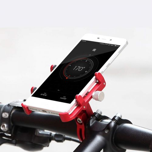  Sugoishop Bicycle Phone Bracket Multi-Function Bicycle Mobile Phone Bracket Bicycle Aluminum Mobile Phone Holder Bicycle Mobile Navigation Bracket Used for Bicycles Motorcycles Sco