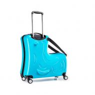 Suitcase Childrens suitcase childrens rolling suitcase suitcase can ride the trolley case universal wheel cartoon kids riding suitcase 20 inch blue