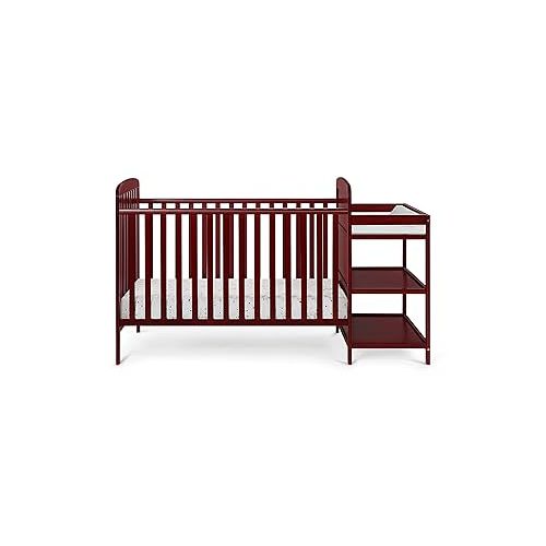  Suite Bebe Ramsey 3 in 1 Convertible Crib and Changer in a Cherry Finish