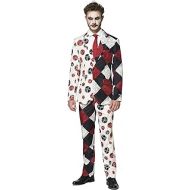 할로윈 용품SUITMEISTER ? Grey Icons ? Halloween Costume for Men in Stylish Print ? Full Set: Includes Jacket, Pants and Tie