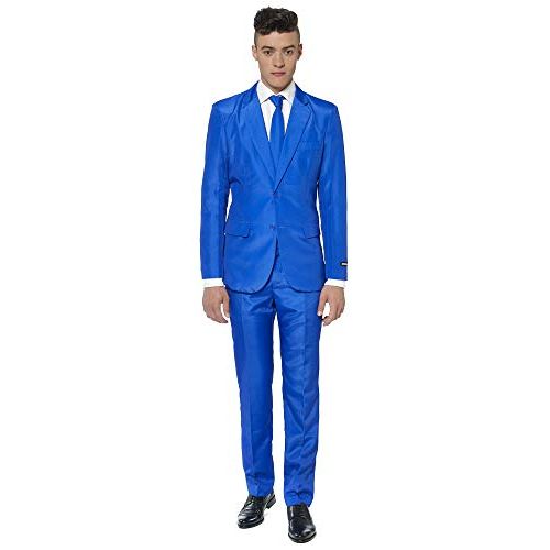  할로윈 용품Suitmeister Solid Colored Suits - Includes Jacket, Pants & Tie, Solid Blue, Medium