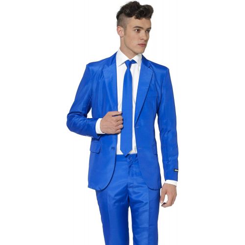  할로윈 용품Suitmeister Solid Colored Suits - Includes Jacket, Pants & Tie, Solid Blue, Medium