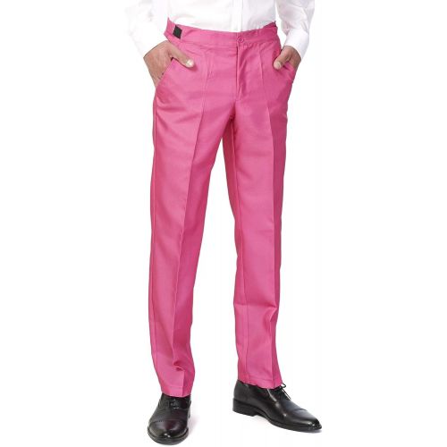  할로윈 용품Suitmeister Solid Colored Suits Includes Jacket, Pants & Tie,Solid Pink,Large