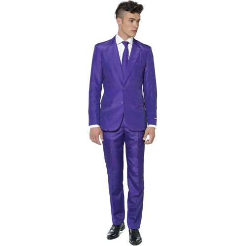  할로윈 용품SUITMEISTER Solid Colored Suits in Purple - Includes Jacket, Pants & Tie - M