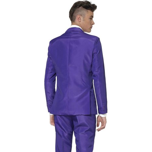 할로윈 용품SUITMEISTER Solid Colored Suits in Purple - Includes Jacket, Pants & Tie - M
