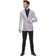 할로윈 용품SUITMEISTER - Sequins Blazers - Disco Glitter Party Blazer for Men - Christmas Mardi Gras Halloween Costume Party Blazers