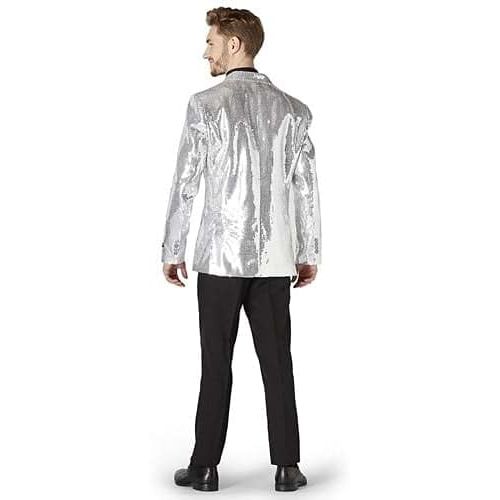  할로윈 용품SUITMEISTER - Sequins Blazers - Disco Glitter Party Blazer for Men - Christmas Mardi Gras Halloween Costume Party Blazers