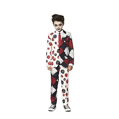  할로윈 용품SUITMEISTER Boys Scary Clown Suit | Kids Halloween Costume | Slim Fit | Includes Matching Blazer Jacket, Pants & Tie