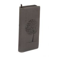 Sukeshcraft Tree. RFID Safe Passport Wallet- 8 Slots, (Steal Grey)