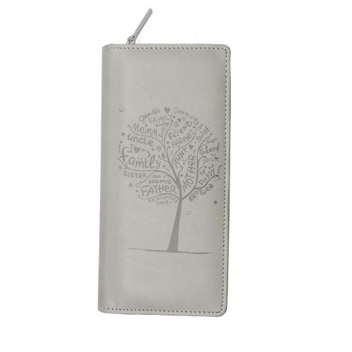  Sukeshcraft Tree. RFID Safe Passport Wallet- 8 Slots, (Steal Grey)