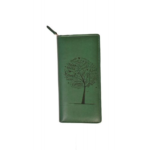  Sukeshcraft Tree. RFID Safe Passport Wallet- 8 Slots, (Steal Grey)