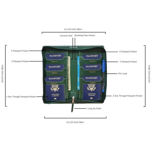  Sukeshcraft Tree. RFID Safe Passport Wallet- 8 Slots, (Steal Grey)