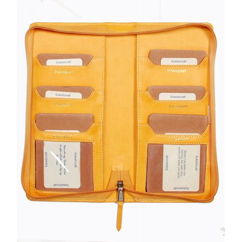  Sukeshcraft Tree. RFID Safe Passport Wallet- 8 Slots, (Steal Grey)