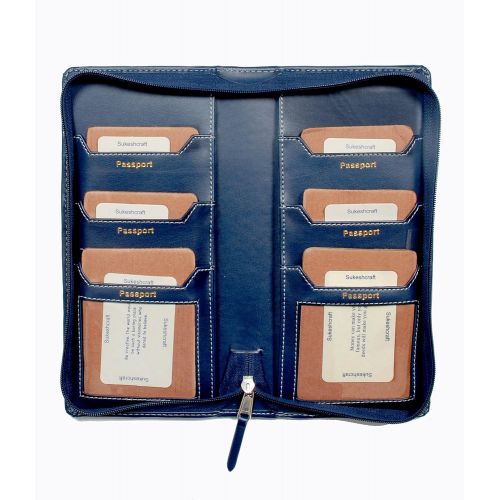  Sukeshcraft Tree. RFID Safe Passport Wallet- 8 Slots, (Steal Grey)