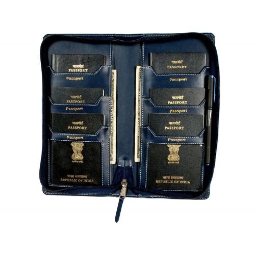  Sukeshcraft Tree. RFID Safe Passport Wallet- 8 Slots, (Steal Grey)