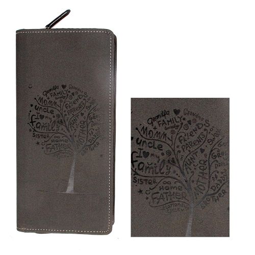  Sukeshcraft Tree. RFID Safe Passport Wallet- 8 Slots, (Steal Grey)