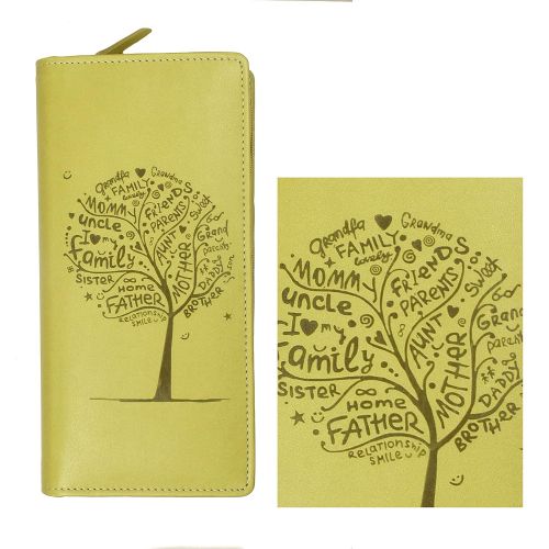  Sukeshcraft Tree. RFID Safe Passport Wallet- 8 Slots, (Steal Grey)