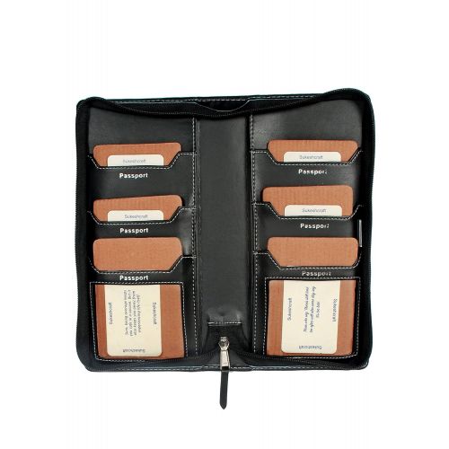  Sukeshcraft Tree. RFID Safe Passport Wallet- 8 Slots, (Steal Grey)