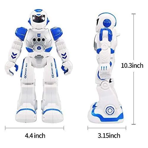  Suliper Remote Control Robot for Kids,Intellectual Gesture Sensor Programmable Robot with Infrared Controller Early Education Robot Toys can Dance Sing Walk Robot Kits for Children