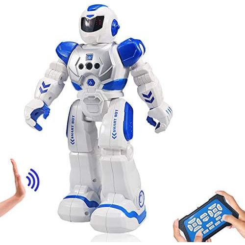  Suliper Remote Control Robot for Kids,Intellectual Gesture Sensor Programmable Robot with Infrared Controller Early Education Robot Toys can Dance Sing Walk Robot Kits for Children