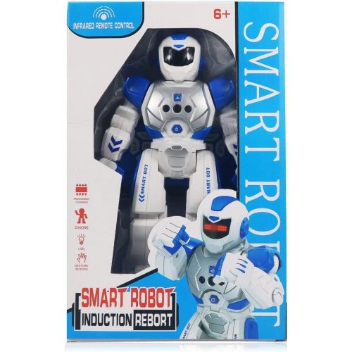  Suliper Remote Control Robot for Kids,Intellectual Gesture Sensor Programmable Robot with Infrared Controller Early Education Robot Toys can Dance Sing Walk Robot Kits for Children