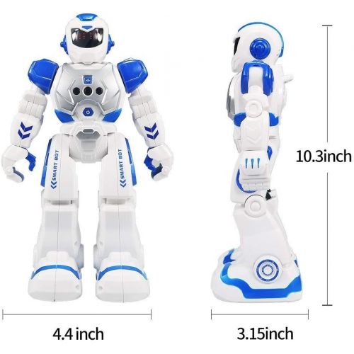  [아마존베스트]Suliper Remote Control Robot for Kids,Intellectual Gesture Sensor Programmable Robot with Infrared Controller Early Education Robot Toys can Dance Sing Walk Robot Kits for Children