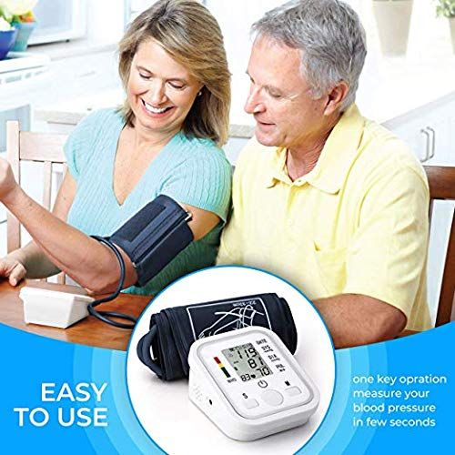  Sumee Automatic Arm Blood Pressure Monitor Voice Broadcast High Blood Pressure Monitors Portable LCD...