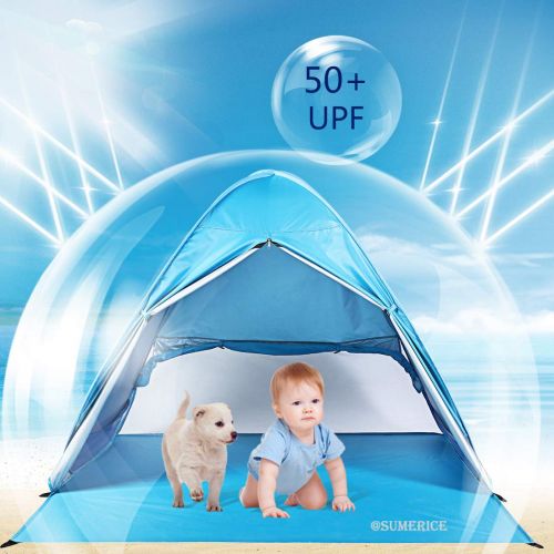  Sumerice Beach Tent Automatic Pop Up Baby Sun Shelter Portable Cabana Sun Tent