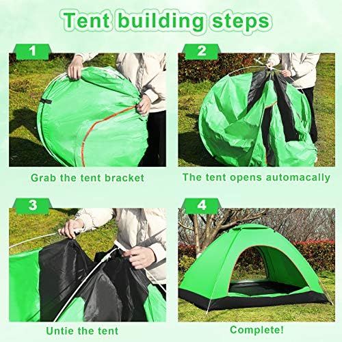 Sumind Wowangce 2 to 3 Persons Pop up Tent Automatic Instant Outdoor Tent Easy Setup Camping Tent Waterproof Dome Tent for Hiking Camping Backpacking Outdoor Sports