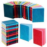 Sumind 20 Pieces 1:12 Scale Miniatures Dollhouse Books Timeless Miniatures Books Assorted Dollhouse Decoration Accessories (Crackle Style)